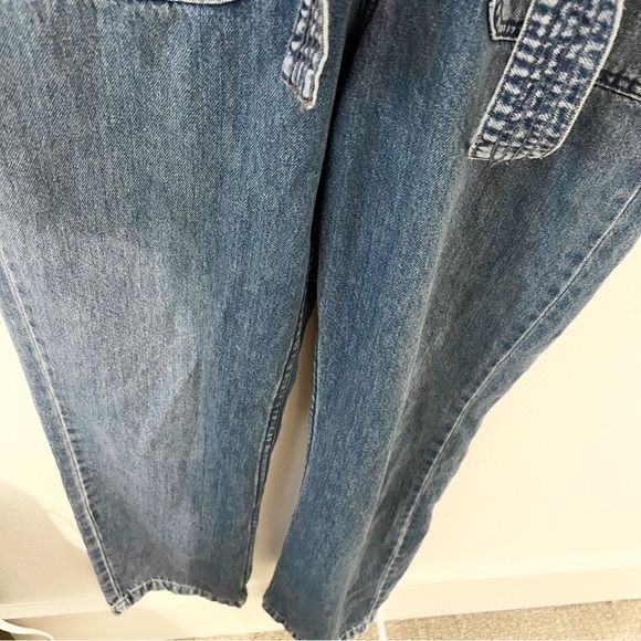 FREE PEOPLE Sydney Sleeveless Jumpsuit in Breezy Blue Denim Size Small S - Picture 7 of 7